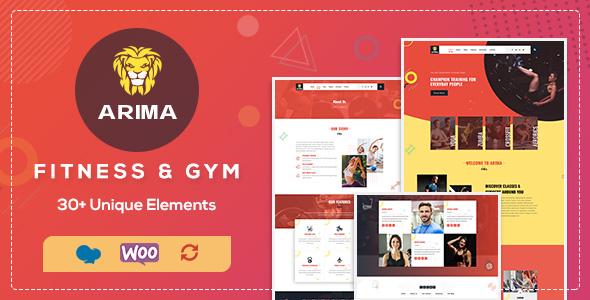 Arima | Fitness, Gym PSD Template - 1