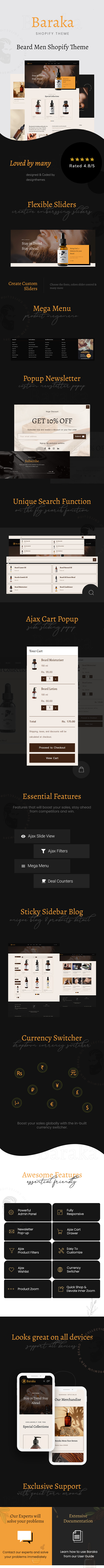 Baraka - Beard Oil Store Shopify Theme - 1