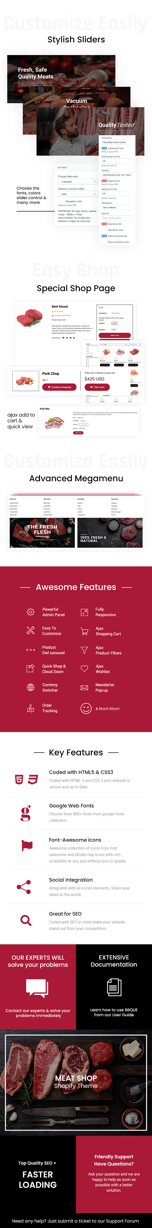 BBque - Food, Butcher & Meat Shop Shopify Theme - 1