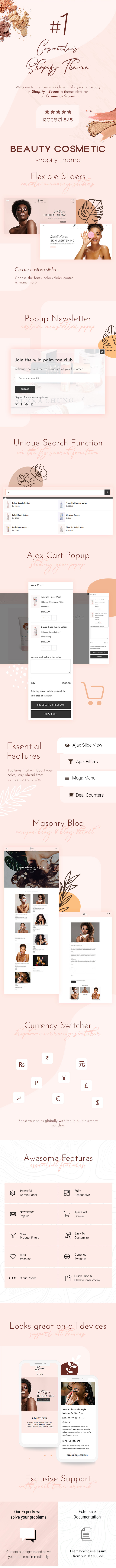 Beaux - Cosmetic Store Shopify Theme - 3