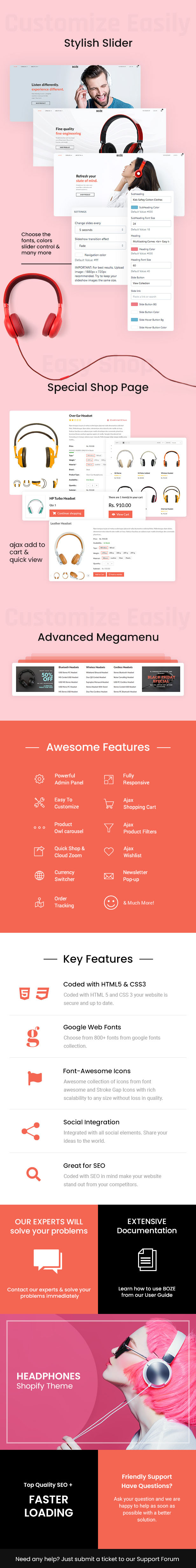 Boze - Headphone and Audio Store Shopify Theme - 1