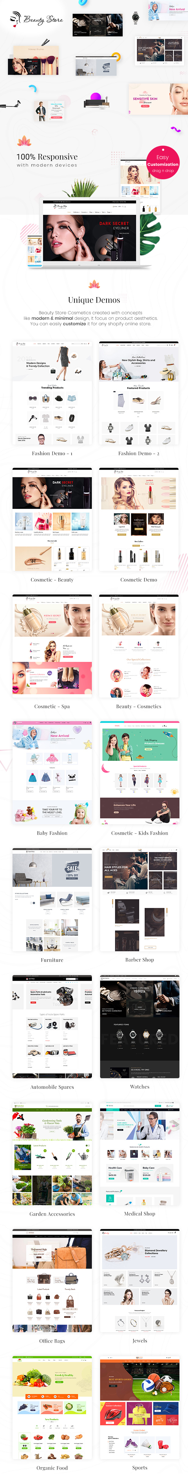 Beauty Store - Multipurpose Fashion Shopify Theme - 1