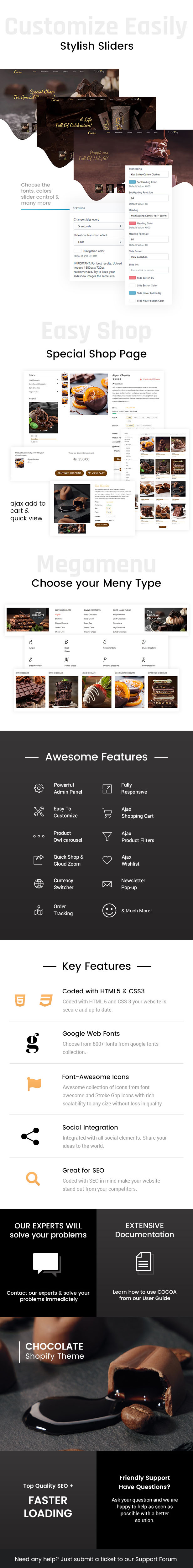 Cocoa - Chocolates Store Shopify Theme - 1