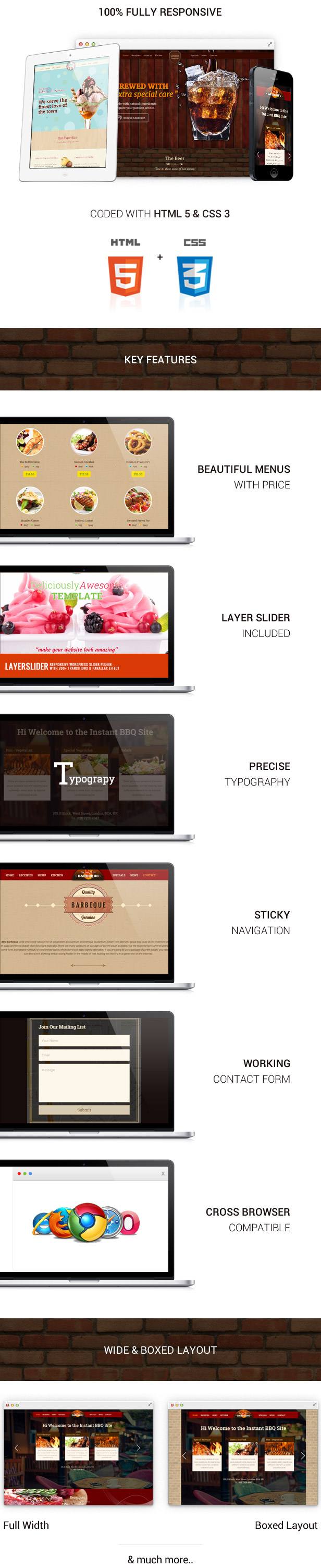 Food & Beverages One Page HTML5 Template - 10