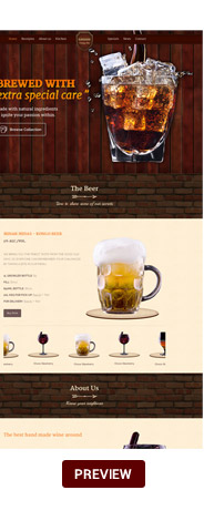 Food & Beverages One Page HTML5 Template - 9