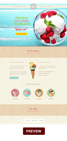 Food & Beverages One Page HTML5 Template - 8