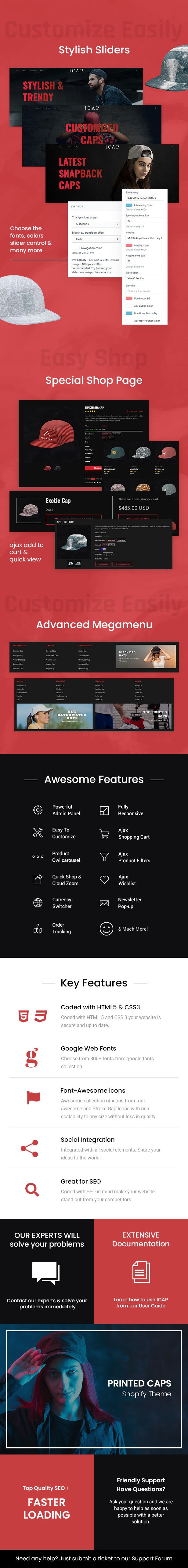 icap - Caps, Fashion Shopping Shopify Theme - 1