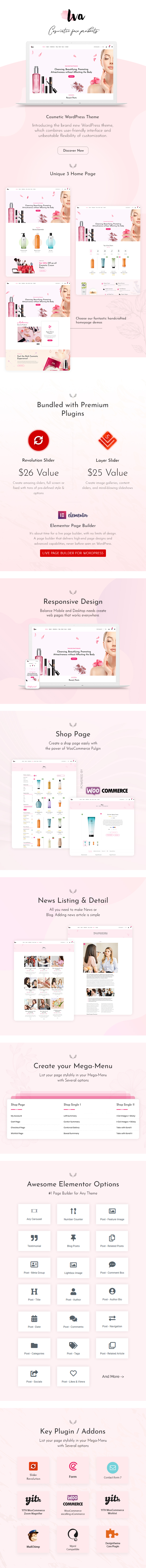 Iva - Beauty Store, Cosmetics WordPress Theme - 1