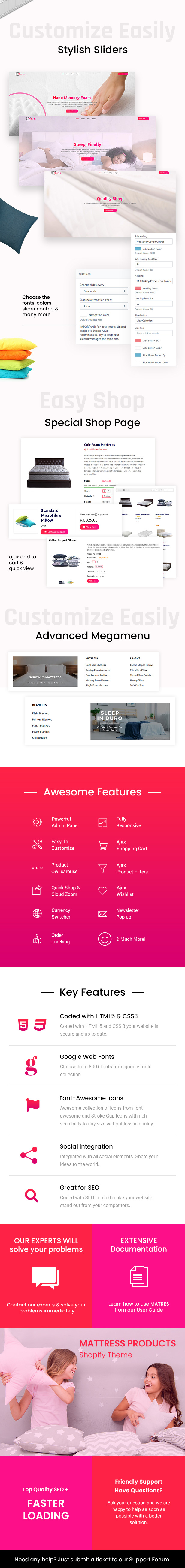 Matres - Responsive Single, One Product Shopify Theme - 1