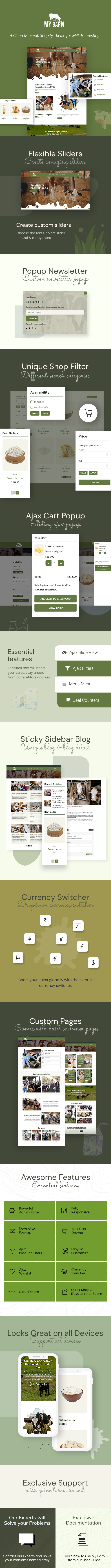 Mybarn - Dairy, Farm Store Shopify Theme - 1