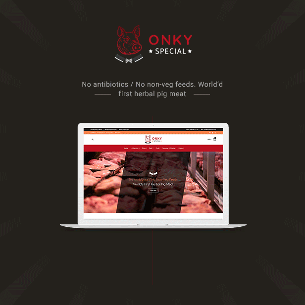 Onky | Pork, Chicken & Meat Store Shopify Theme - 1