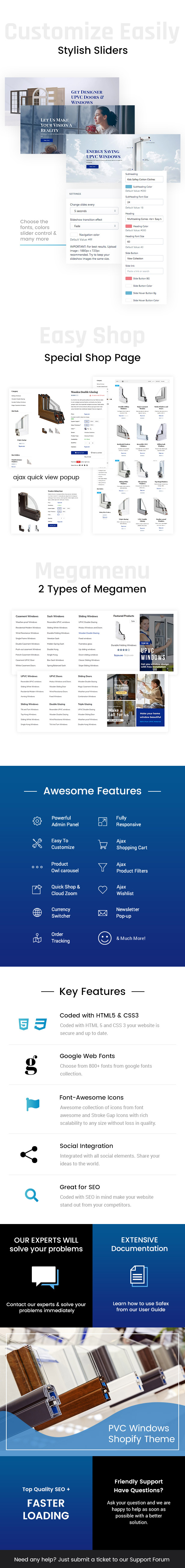 Safex - Hardware Shop, UPVC Furniture Shopify Theme - 1