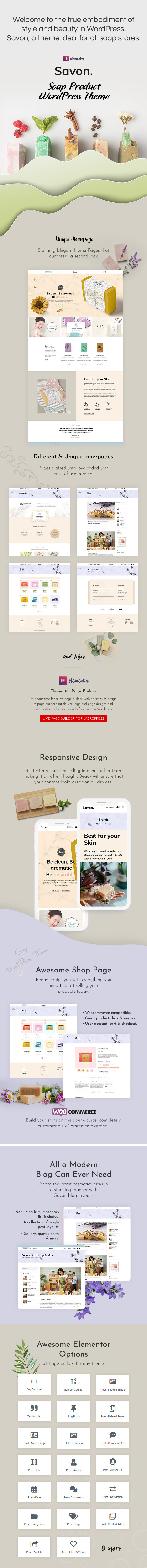 Savon - Handmade Shop WordPress Theme - 1