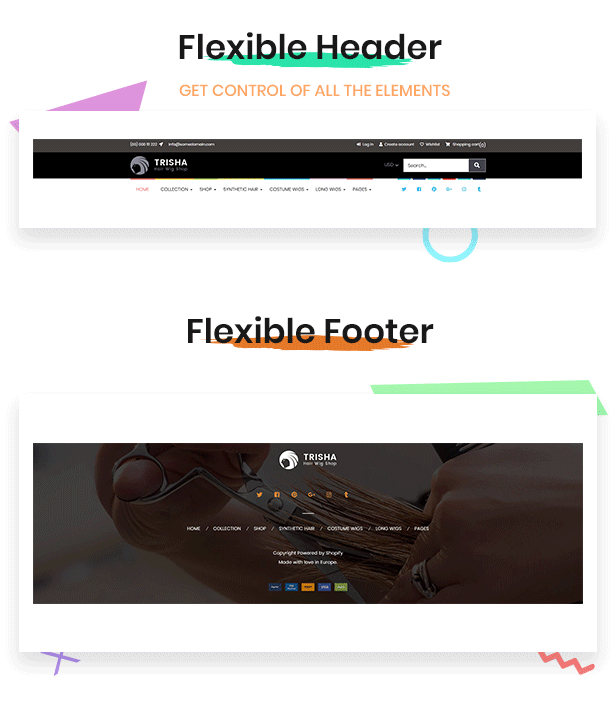 Trisha | Hair Weave, Hair Wig, Extensions Marketplace Shopify Theme - 3