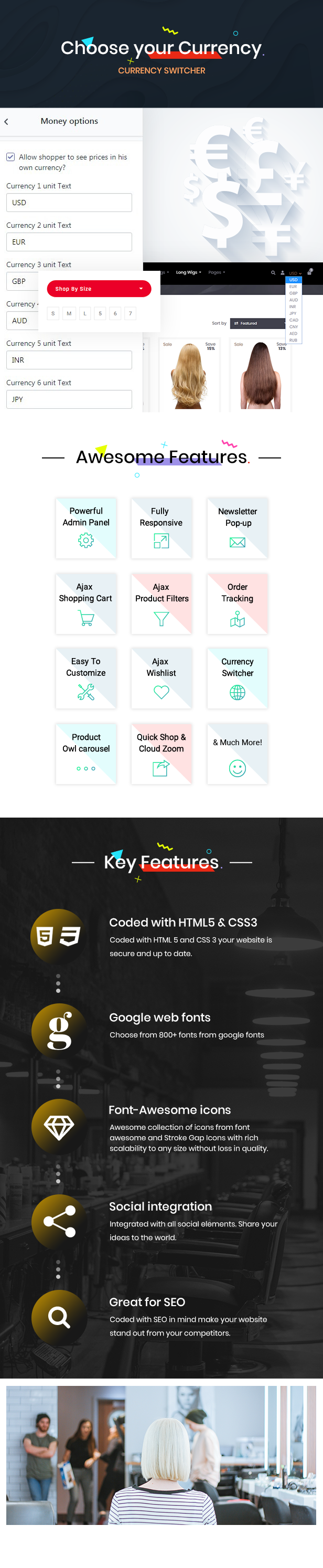 Trisha | Hair Weave, Hair Wig, Extensions Marketplace Shopify Theme - 8