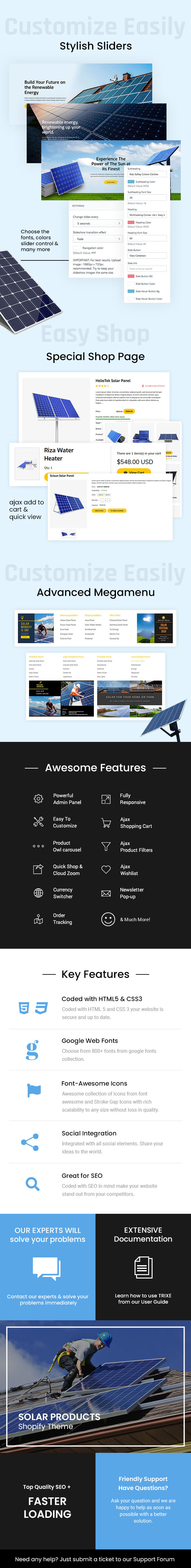 Trixe - Solar Responsive Shopify Template - 1