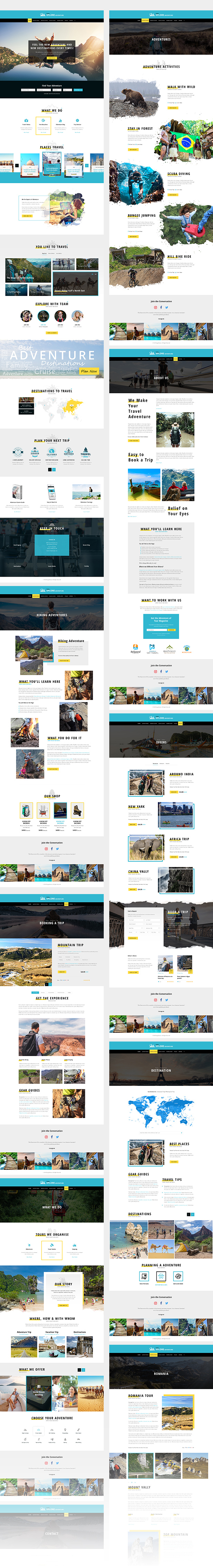 Xplore - Adventure and Travel PSD Template - 1