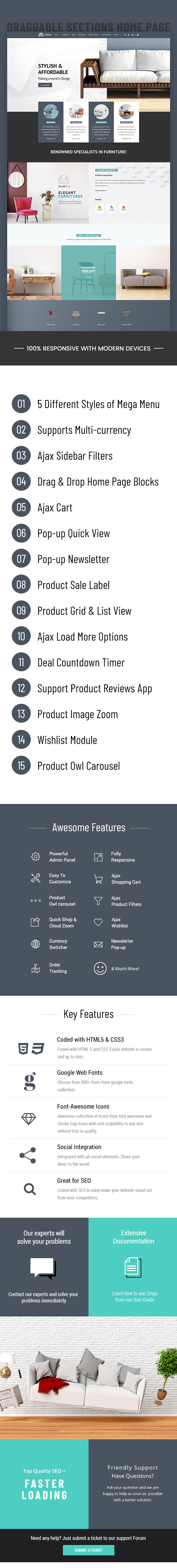 Zinga | Furniture Shopify Theme - 1