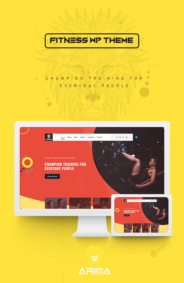 Arima - Fitness Club WordPress Theme - 1