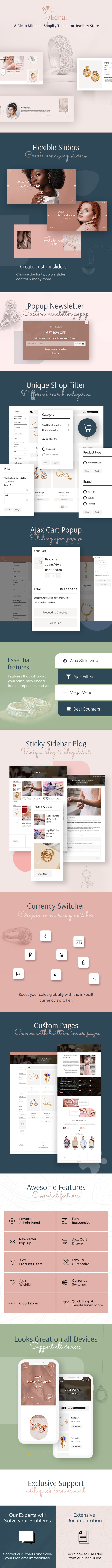 Edna - Fashion Jewelry Shopify Theme - 1